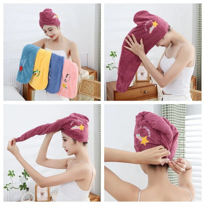 Microfiber Towels Shower Cap