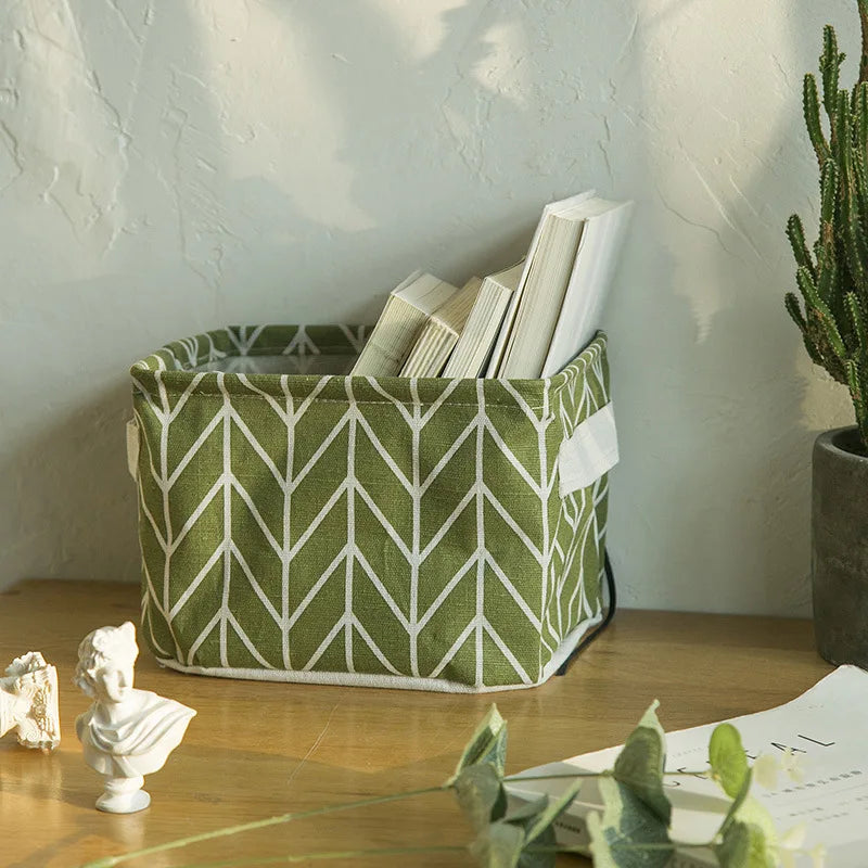 Cotton Linen Storage Basket