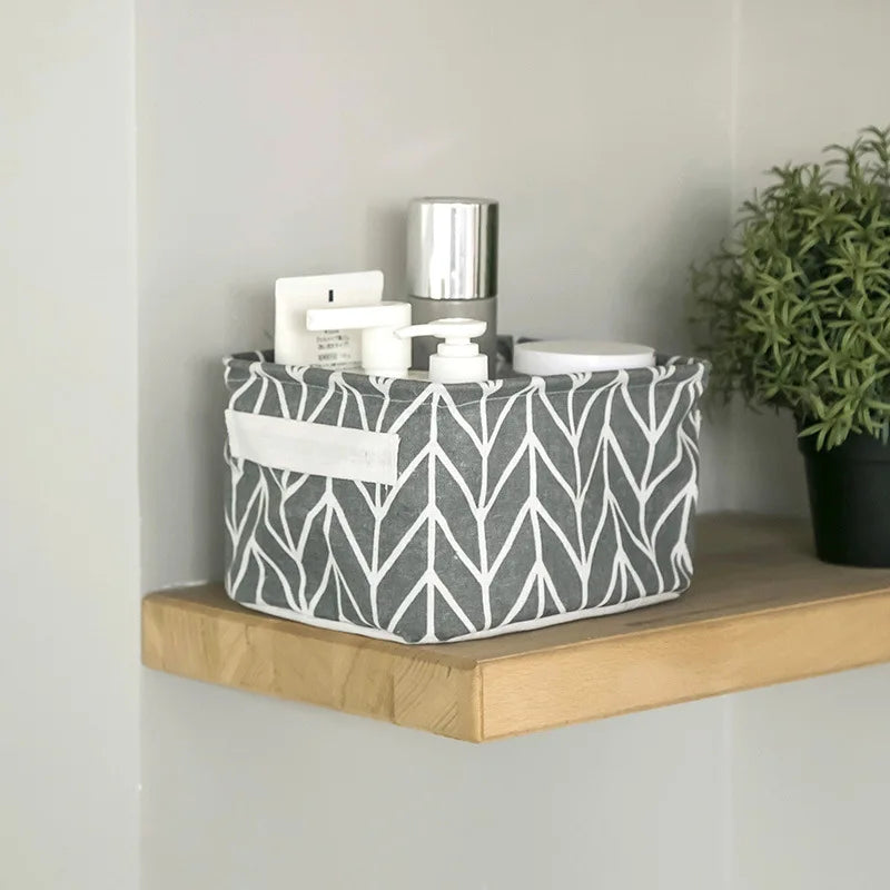 Cotton Linen Storage Basket